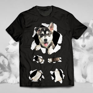 Husky-Torn Unisex T-Shirt