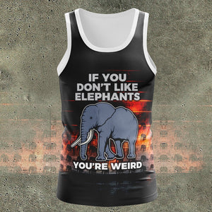 Dont Like Elephants Unisex Tank Tops S Tanktop