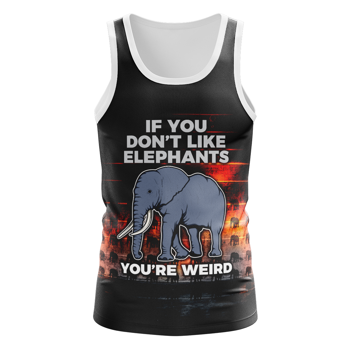 Dont Like Elephants Unisex Tank Tops Tanktop