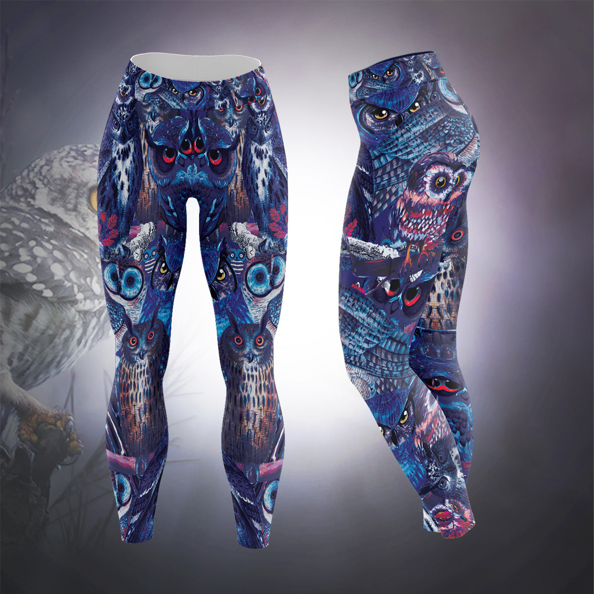 Owl Blues Unisex Tights