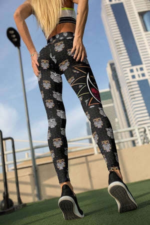 Electro Owl Unisex Tights