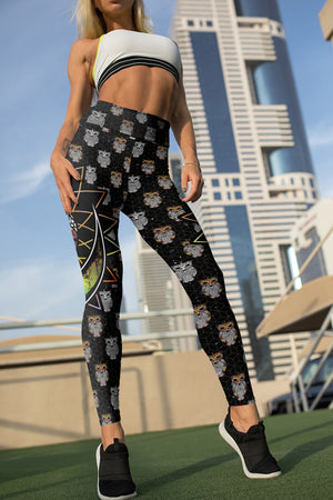 Electro Owl Unisex Tights