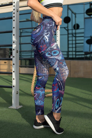 Owl Blues Unisex Tights