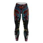 Floral Dragon Unisex Tights