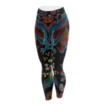 Floral Dragon Unisex Tights