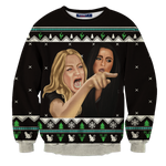 Woman Yelling At The Cat Unisex Sweater
