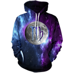 Virgo Galaxy Unisex Pullover Hoodie M