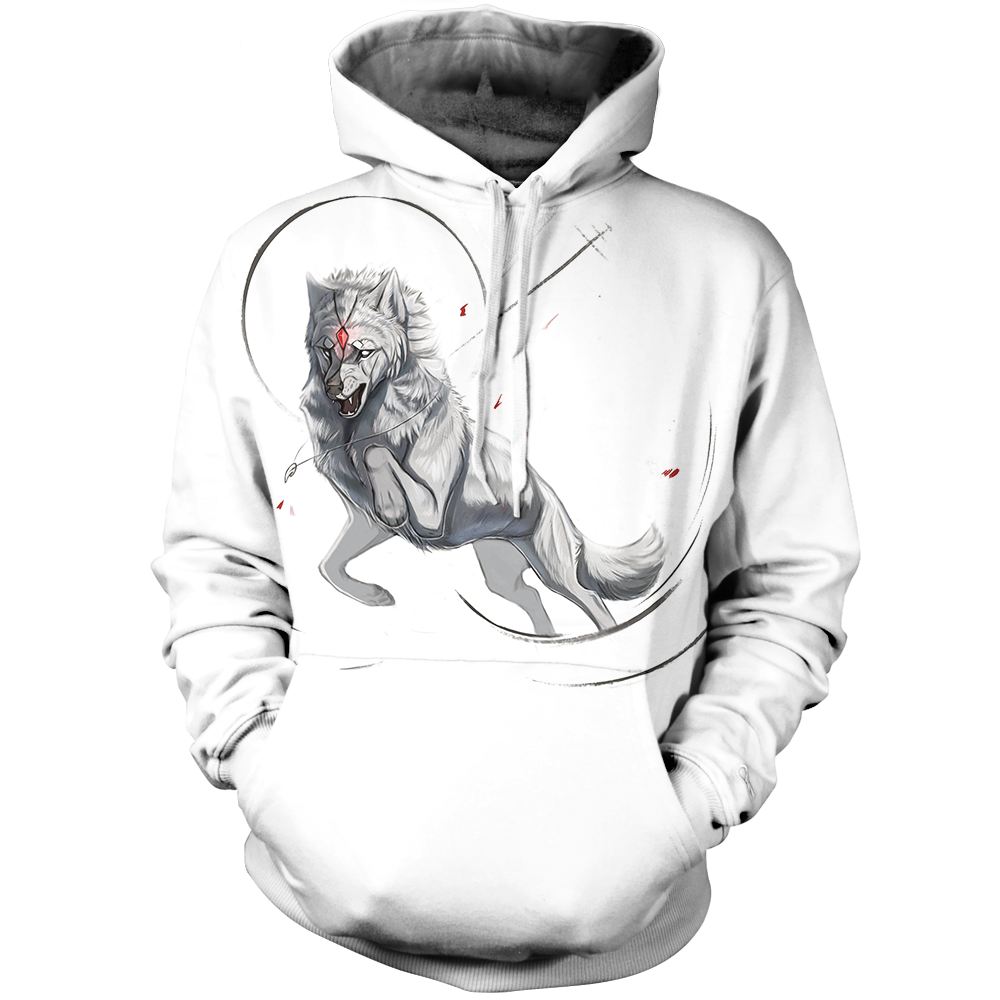 Wolf Senses Unisex Pullover Hoodie M