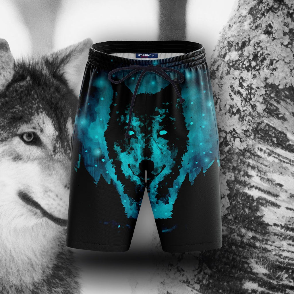 Wolf Spirit Beach Shorts S Short