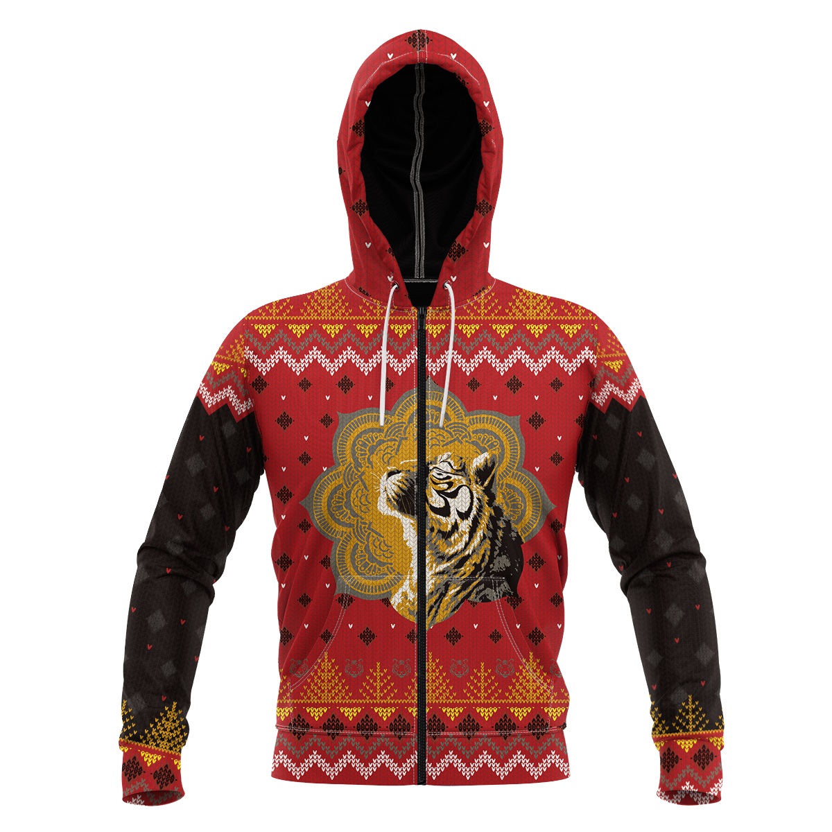 Enlightened Holidays Unisex Zipped Hoodie Zip