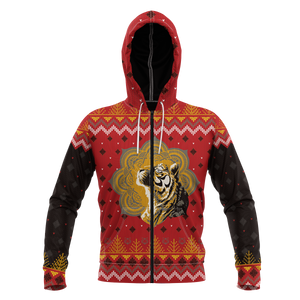 Enlightened Holidays Unisex Zipped Hoodie Zip