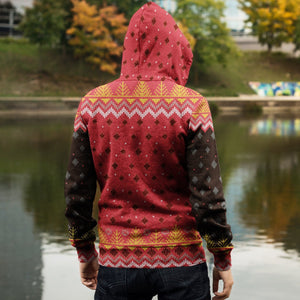 Enlightened Holidays Unisex Zipped Hoodie Zip