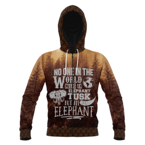 No One Unisex Zipped Hoodie Zip