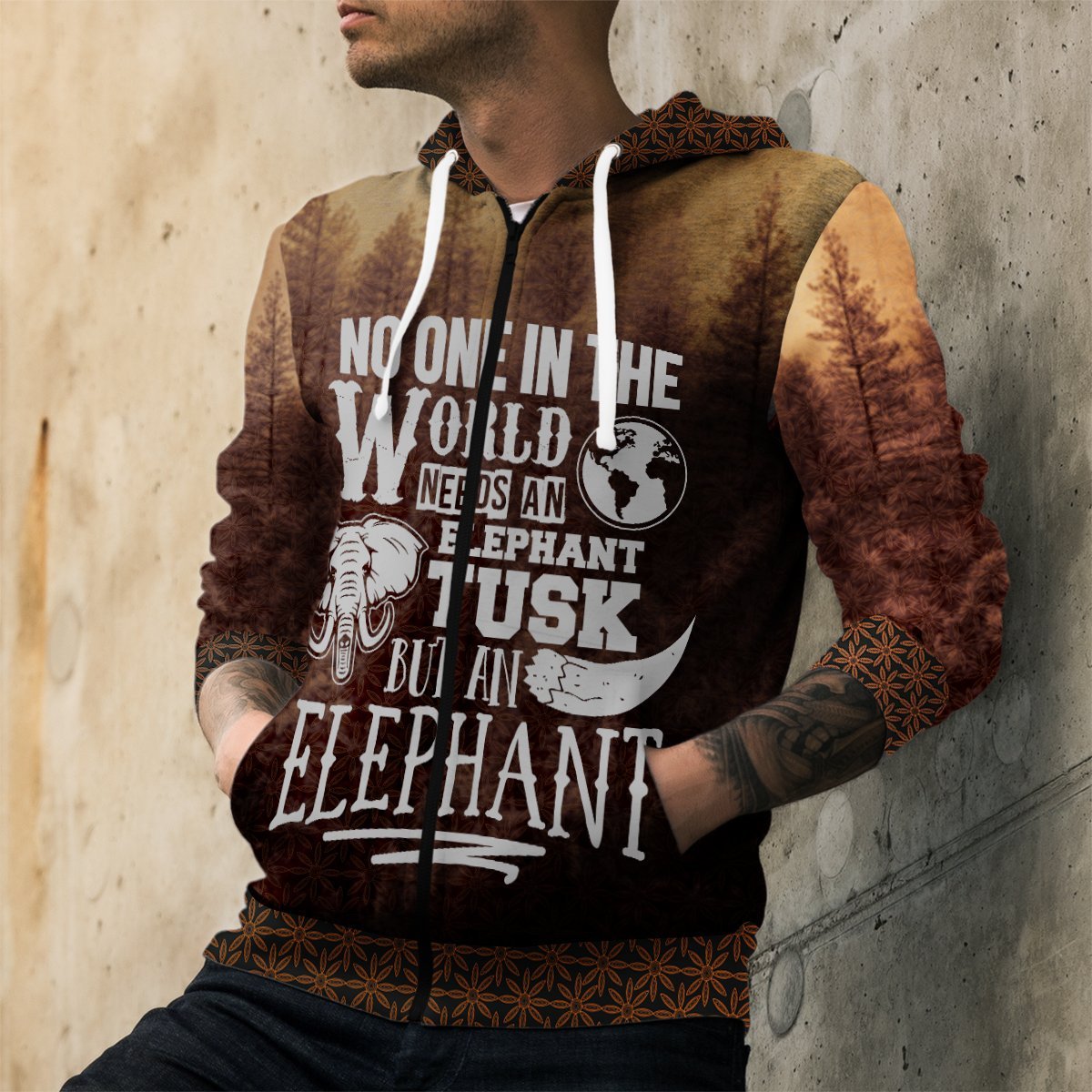 No One Unisex Zipped Hoodie Zip