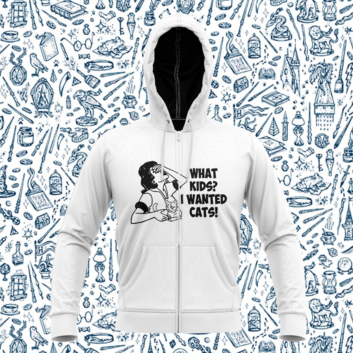 What Kids Cats Unisex Zipped Hoodie S Zip