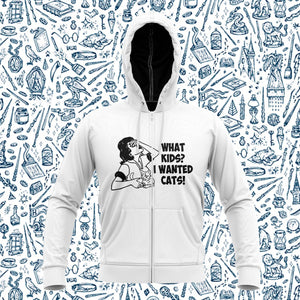 What Kids Cats Unisex Zipped Hoodie S Zip