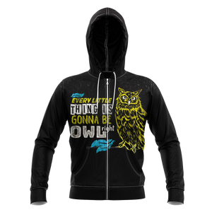 Owlright Unisex Zipped Hoodie Zip