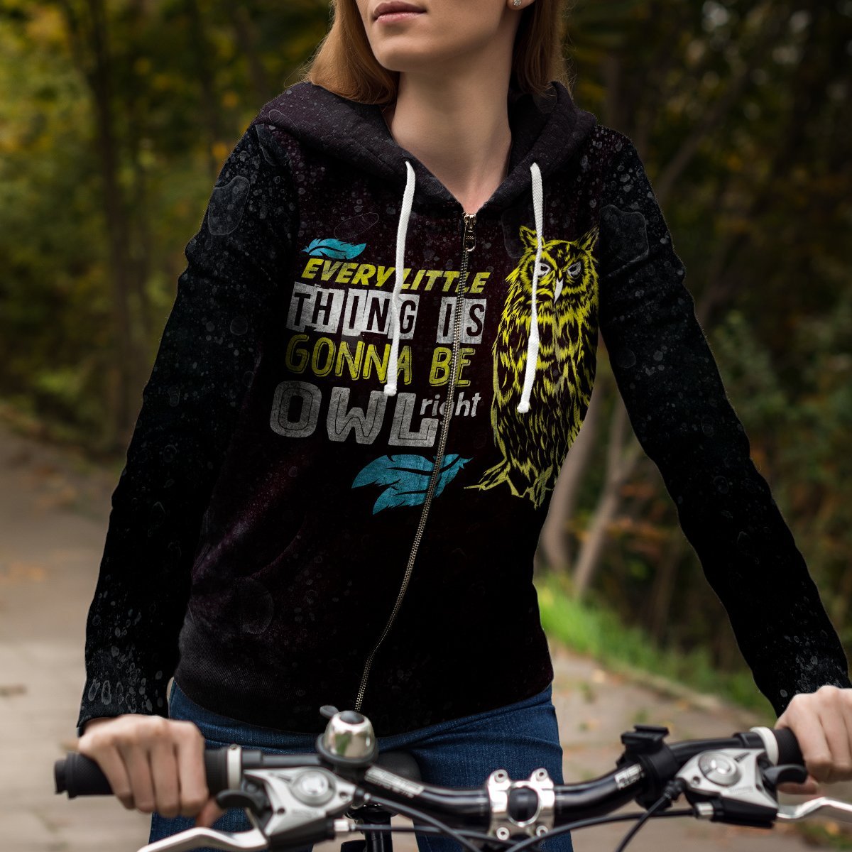 Owlright Unisex Zipped Hoodie Zip