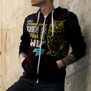 Owlright Unisex Zipped Hoodie Zip