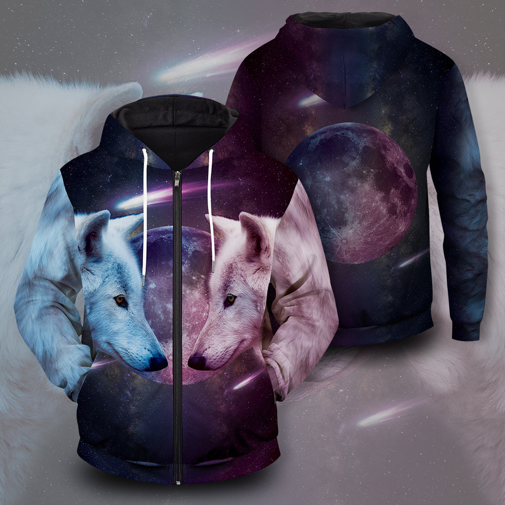The Other Side of the Wolf Unisex Zipped Hoodie