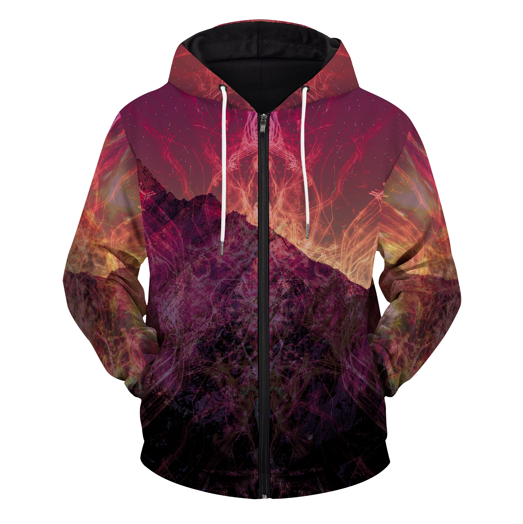 Wolf Dreamcatcher Unisex Zipped Hoodie