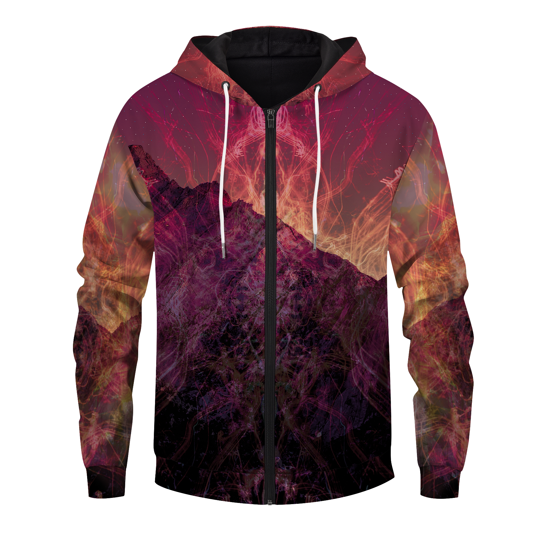Wolf Dreamcatcher Unisex Zipped Hoodie
