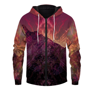 Wolf Dreamcatcher Unisex Zipped Hoodie