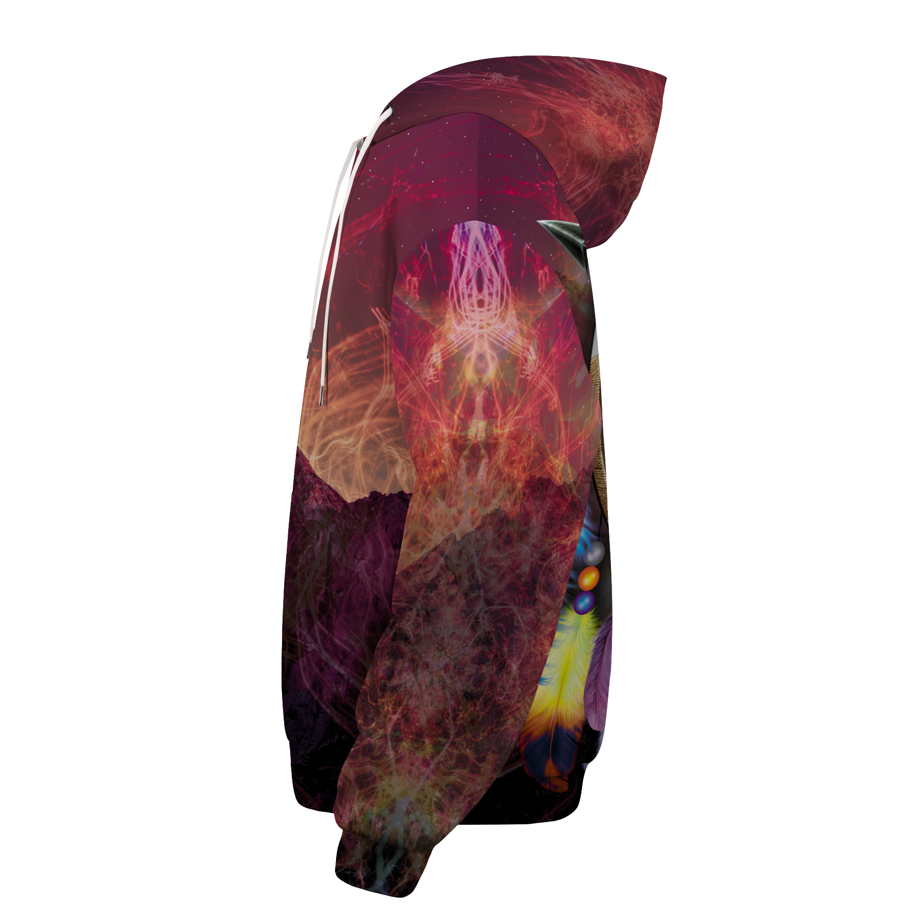 Wolf Dreamcatcher Unisex Zipped Hoodie