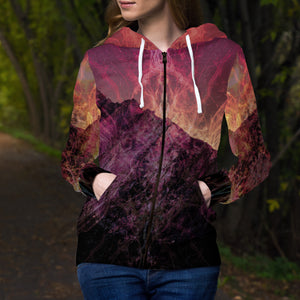 Wolf Dreamcatcher Unisex Zipped Hoodie