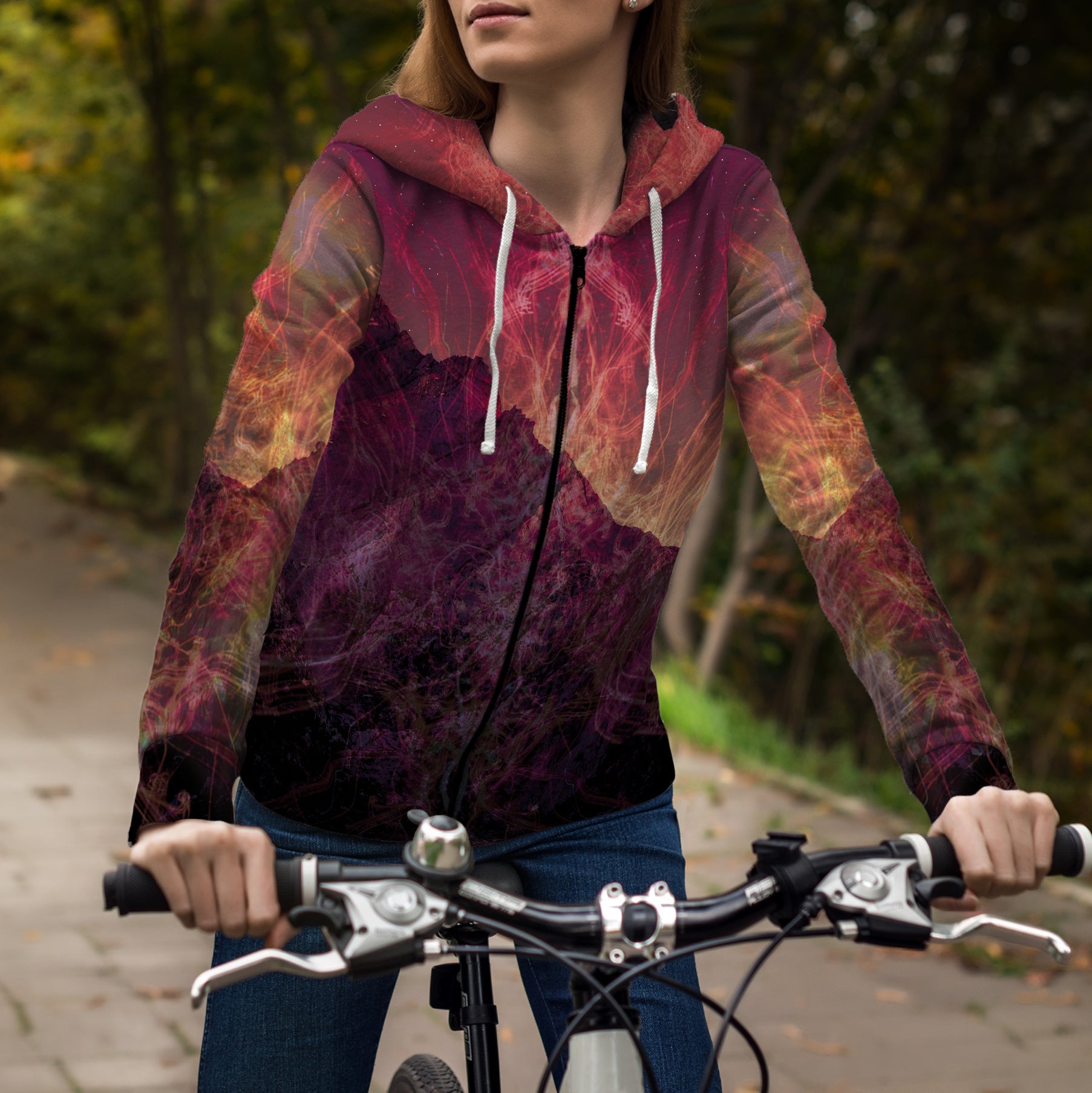 Wolf Dreamcatcher Unisex Zipped Hoodie