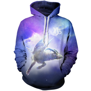 Capricorn Galaxy Unisex Pullover Hoodie M