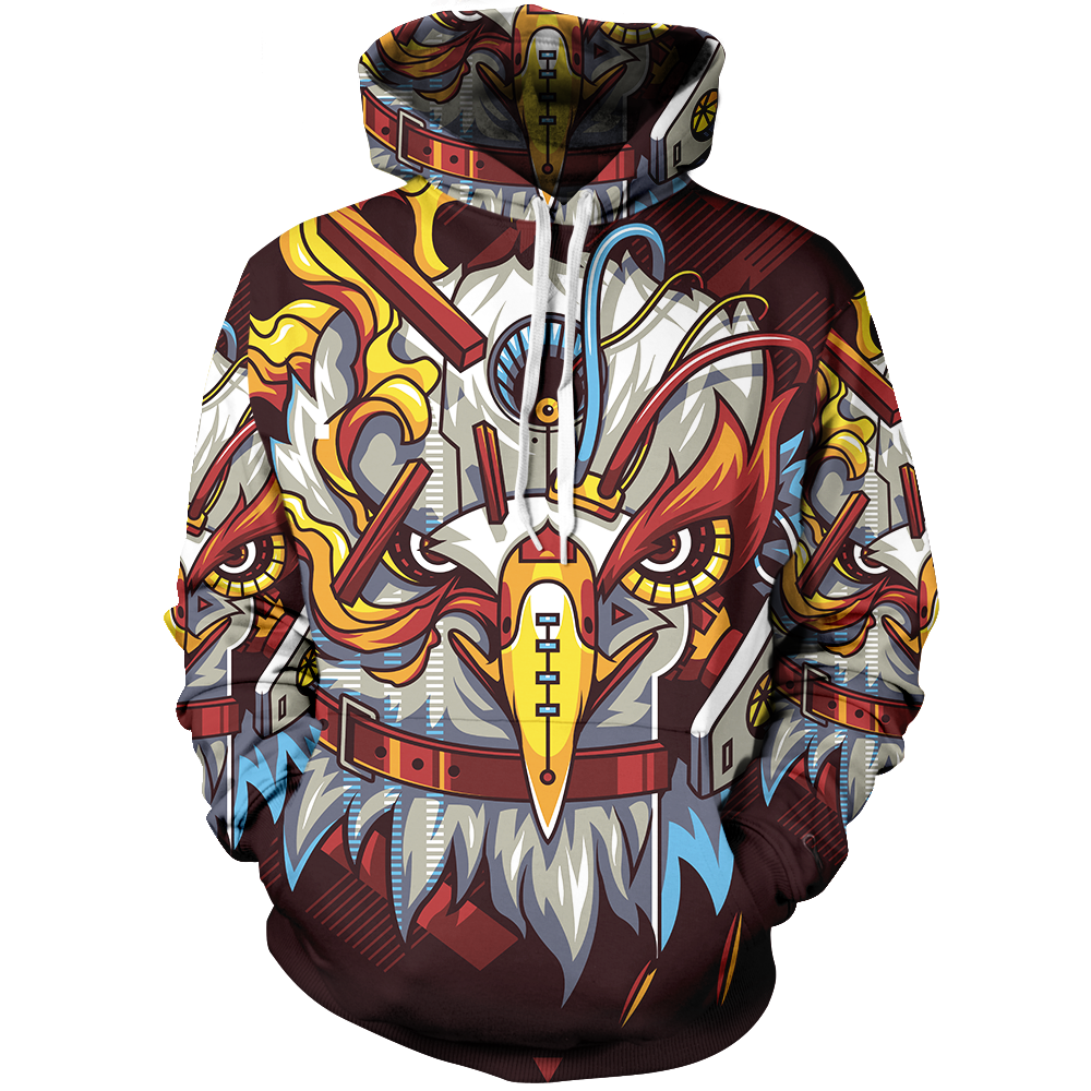 Android Eagle Unisex Pullover Hoodie Maroon / M