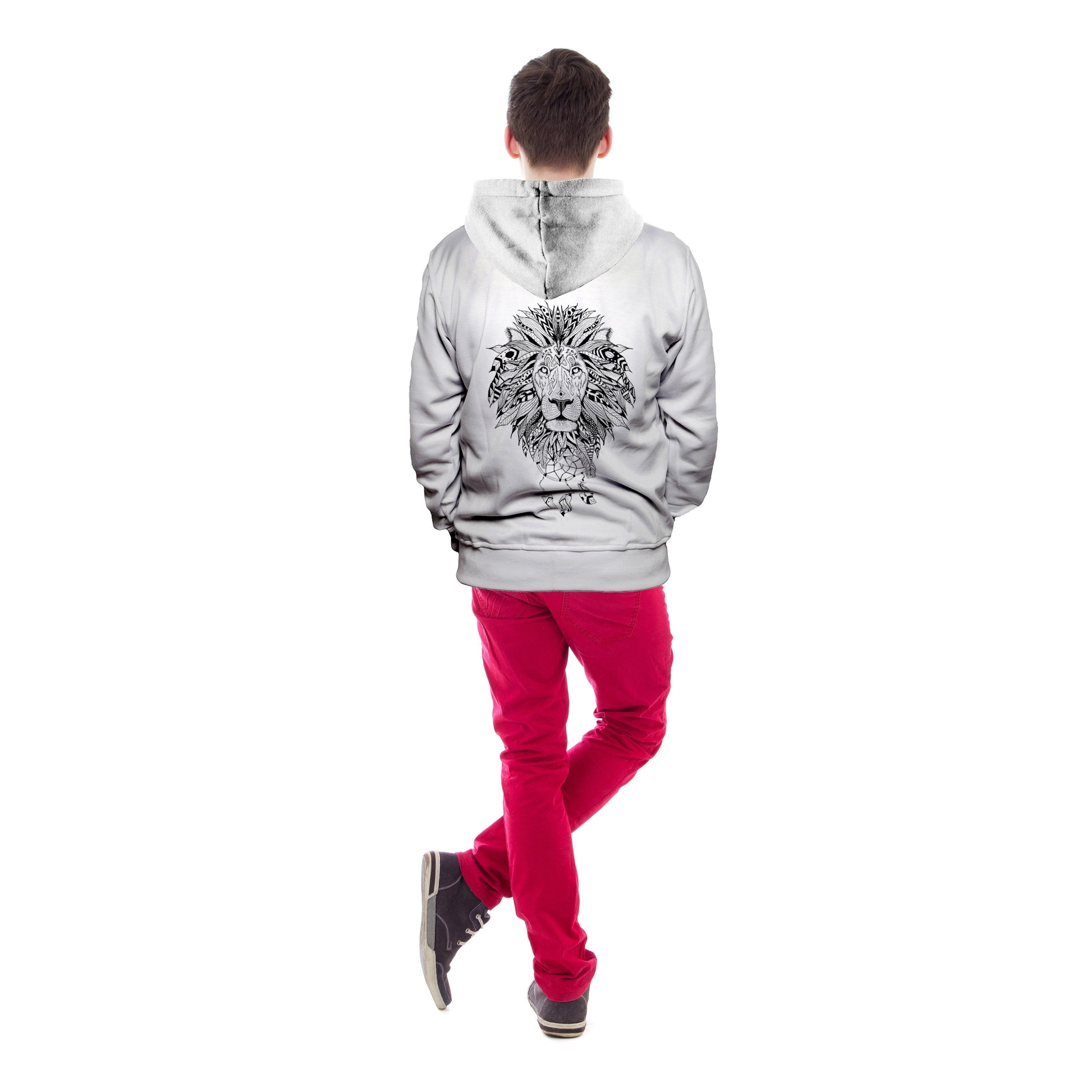 Aztec Lion Unisex Pullover Hoodie