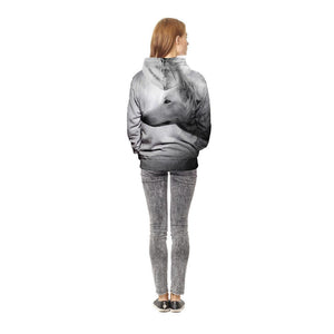 Black White Wolves Unisex Pullover Hoodie