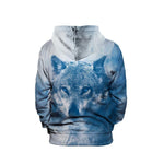 Blue Eyed Wolf Unisex Pullover Hoodie