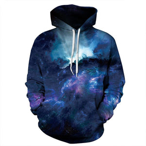 Dark Night Galaxy Unisex Pullover Hoodie M