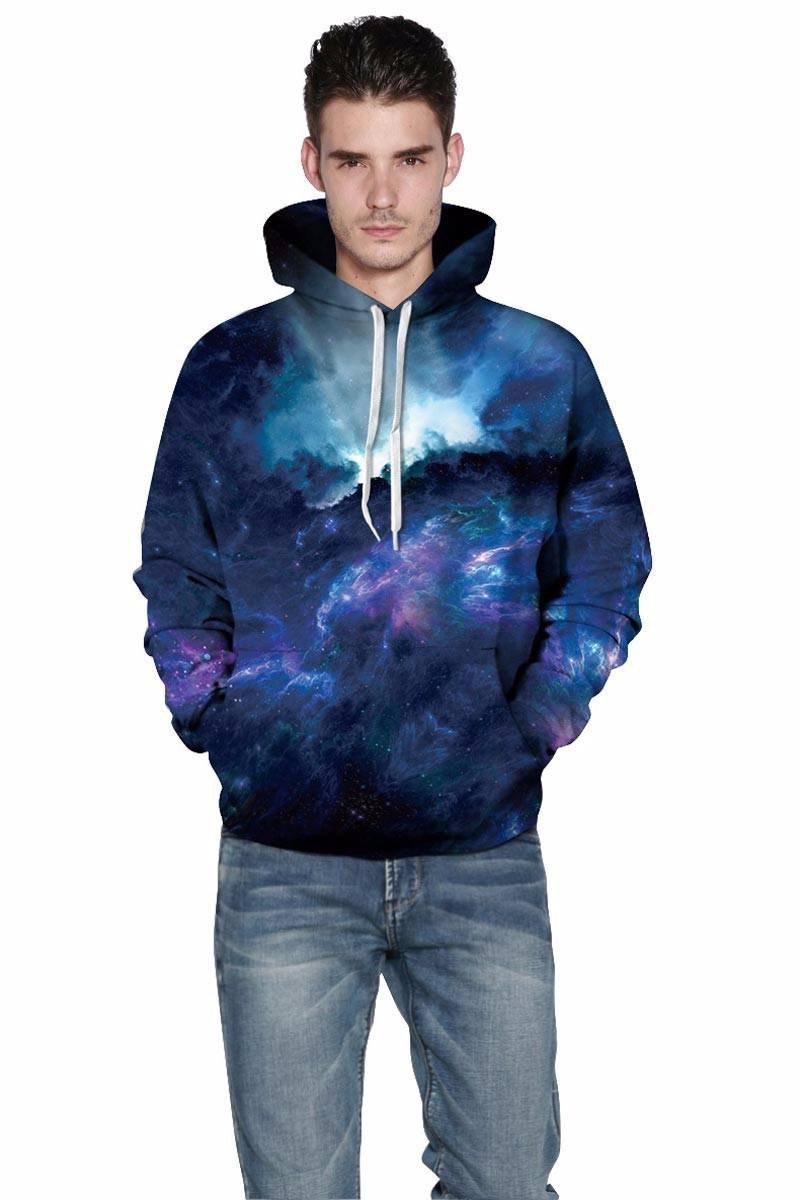 Dark Night Galaxy Unisex Pullover Hoodie