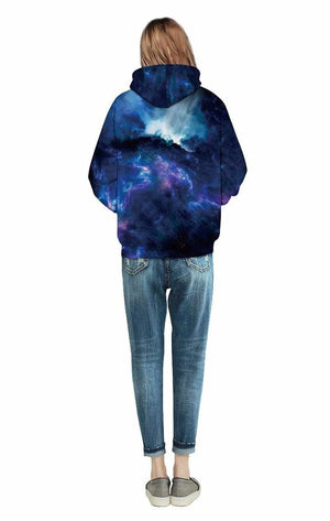 Dark Night Galaxy Unisex Pullover Hoodie