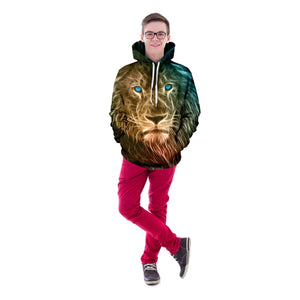 Digital Lion Unisex Pullover Hoodie