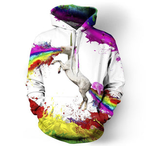 Fantasy Unicorn Unisex Pullover Hoodie M