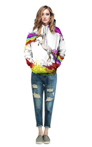 Fantasy Unicorn Unisex Pullover Hoodie