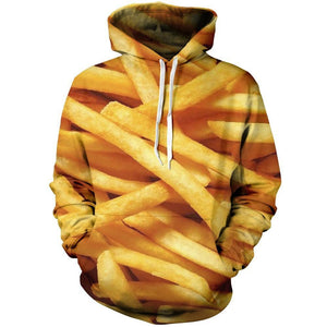 Fries Unisex Pullover Hoodie M