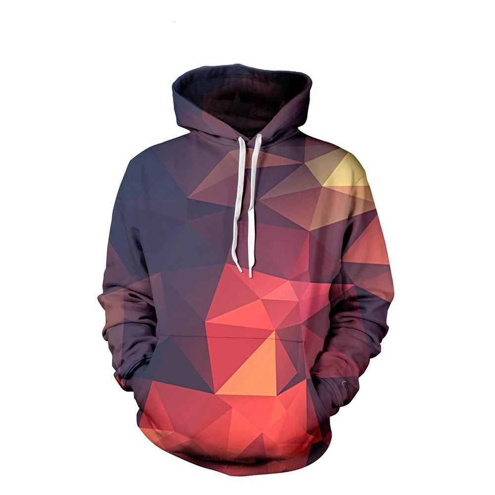 Geometric Unisex Pullover Hoodie M