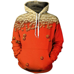 Orange Beer Unisex Pullover Hoodie M