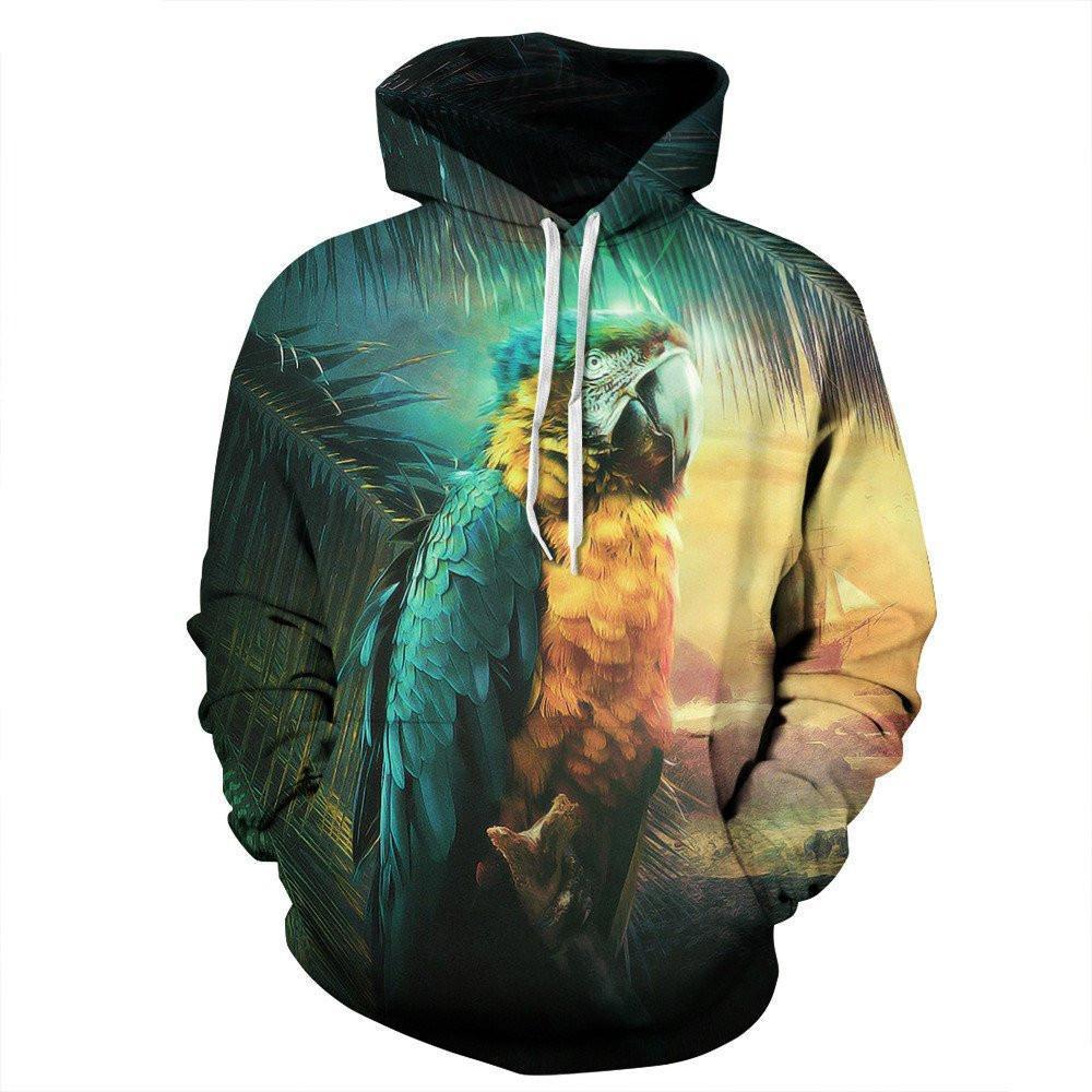 Parrot Unisex Pullover Hoodie M