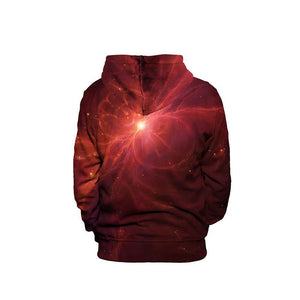 Red Nebula Unisex Pullover Hoodie