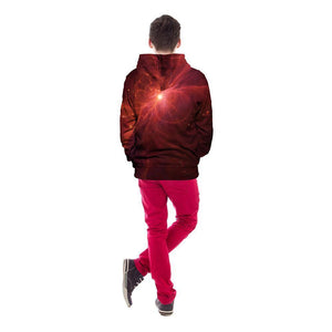 Red Nebula Unisex Pullover Hoodie