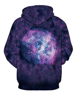 Sacred Mandala Galaxy Unisex Pullover Hoodie