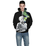 Smoking Einstein Unisex Pullover Hoodie