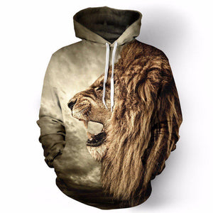 Stoic Lion Unisex Pullover Hoodie M